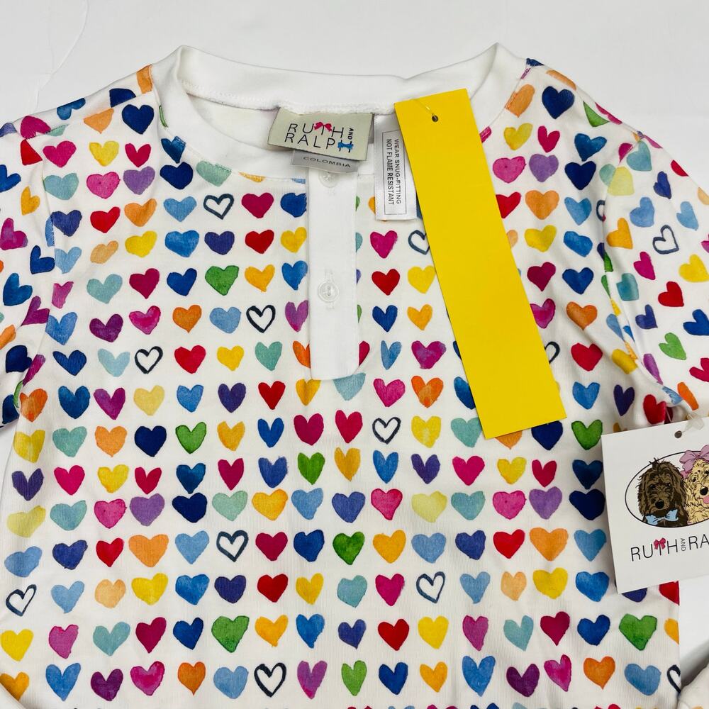 NWT Ruth & Ralph Size 2T Hearts Lounge Set - Picture 3 of 4